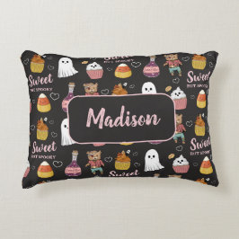 Cute Kawaii Halloween Candy Mönster för barn Prydnadskudde