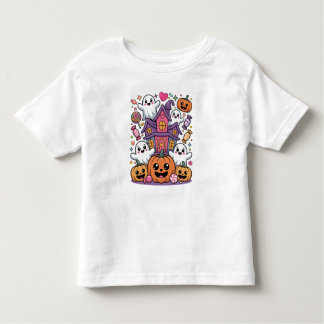 Cute Kawaii Halloween |  Happy Ghosts & Pumpkins T Shirt