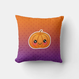 Cute Kawaii Halloween Tecknad Pumpkin Design Kudde
