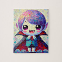 Cute Kawaii Halloween Vampire Jigszle Puzzle Pussel