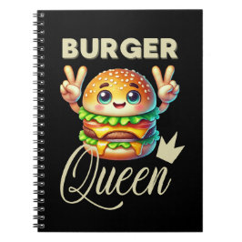 Cute Kawaii Hamburger Anteckningsbok