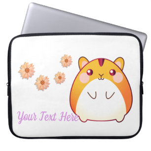 Cute Kawaii Hamster Anpassningsbar Laptop Fodral