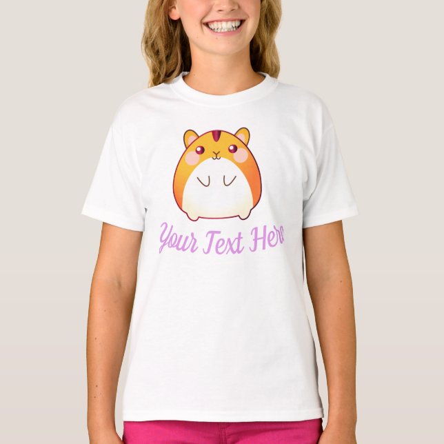 Cute Kawaii Hamster-Anpassningsbar T Shirt (Framsida)