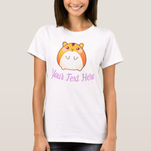 Cute Kawaii Hamster Anpassningsbar T Shirt