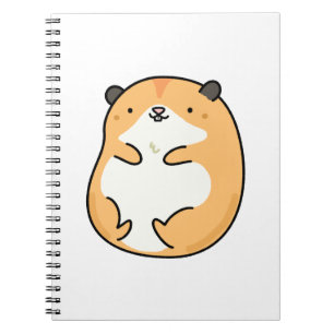 Cute Kawaii Hamster Anteckningsbok