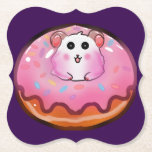 Cute Kawaii Hamster in Pink Frosted Donut Art Underlägg Papper<br><div class="desc">Satisfy your sweet tooth with this incredibly cute hamster and donut design! The artwork showcases a cheerful little hamster peeking out from the hole of a huge, glossy pink donut complete with colorful sprinkles. This fun, kawaii-style illustration is perfect for children's clothing, sweet birthday party invitations, cute stickers, or as...</div>