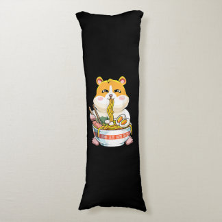 Cute Kawaii Hamster Ramen Anime Kroppskudde