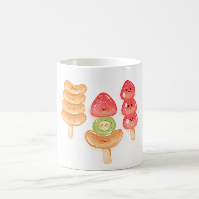 Cute Kawaii Hand-drawn Tanghulu Kaffemugg (Center)