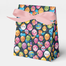 Cute Kawaii Happy Birthday Balloon Party Favor Box Presentaskar