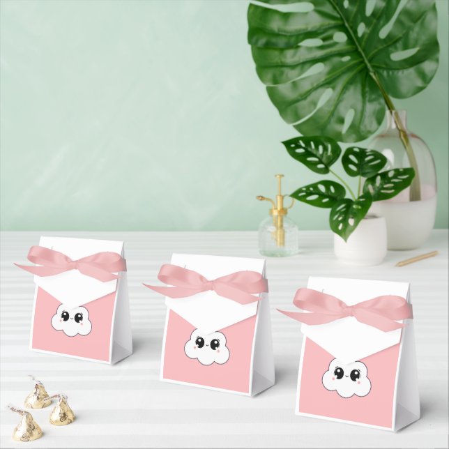 Cute Kawaii Happy Cloud Minimalist Design Presentaskar (Multipel)