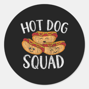 Cute Kawaii Hett Hund Squad Bbq Family Matching Ma Runt Klistermärke