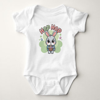 Cute Kawaii Hop Hop Bunny Illustration T Shirt