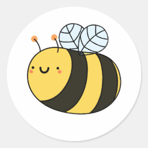 Cute Kawaii Humla Runt Klistermärke