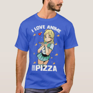 Cute Kawaii - jag Kärlek Anime och Pizza - Otaku G T Shirt