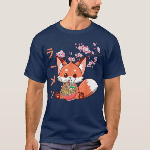Cute Kawaii Japanska Anime Fo Eat Ramen Noodles Fo T Shirt