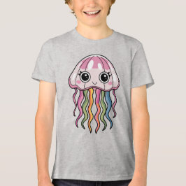 Cute Kawaii Jellyfish with Rainbow Tentacles T Shirt