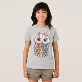 Cute Kawaii Jellyfish with Rainbow Tentacles T Shirt