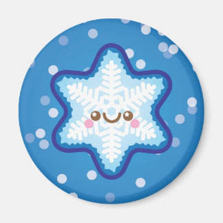 Cute Kawaii jul Snowflake Fridge Magnet