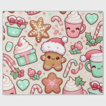 Cute Kawaii-julafton Papper | Gingerbröd