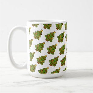 Cute Kawaii Julgran Kaffemugg