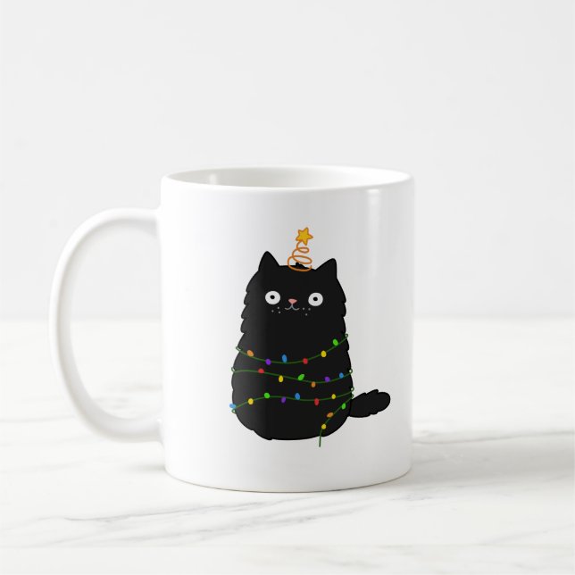 Cute Kawaii julklapp Kaffemugg (Vänster)