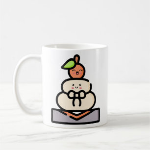 Cute Kawaii Kagami Mochi Kaffemugg