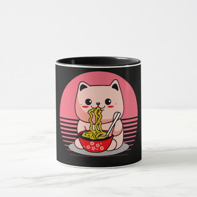 Cute Kawaii-kattätsten Mugg (Center)