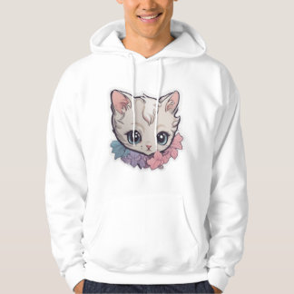 Cute Kawaii Kitten 1 Hoodie