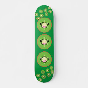 Cute Kawaii Kiwi Fruit Mini Skateboard Bräda 18,5 Cm