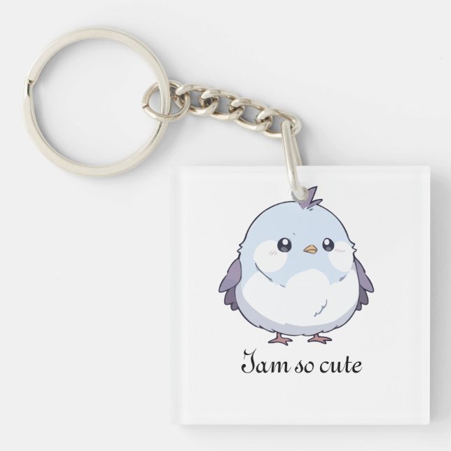Cute Kawaii Knubbig Bird Tecknad - Aduly Pastel (Framsidan)