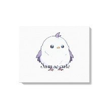 Cute Kawaii Knubbig Bird Tecknad - Aduly Pastel