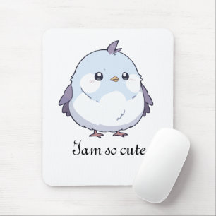 Cute Kawaii Knubbig Bird Tecknad - Aduly Pastel Musmatta