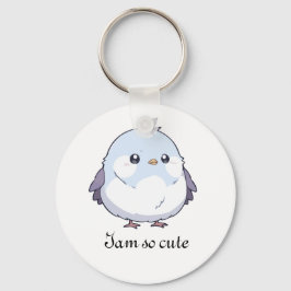 Cute Kawaii Knubbig Bird Tecknad - Aduly Pastel Nyckelring