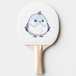 Cute Kawaii Knubbig Bird Tecknad - Aduly Pastel Pingisracket