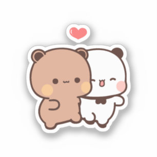 Cute Kawaii Knubbig Mochi Panda björn Klistermärken