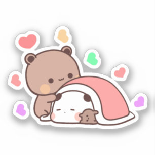 Cute Kawaii Knubbig Mochi Panda björn Klistermärken