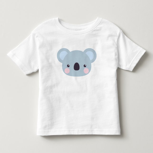 Cute Kawaii Koala Ansikte Baby Bodykostym T Shirt (Framsida)