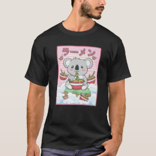 Cute Kawaii Koala Bear Ramen Noodles T Shirt