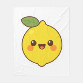 Cute Kawaii Lemon Fleecefilt