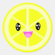 Cute Kawaii Lemon Fruit Foodie Allt syfte