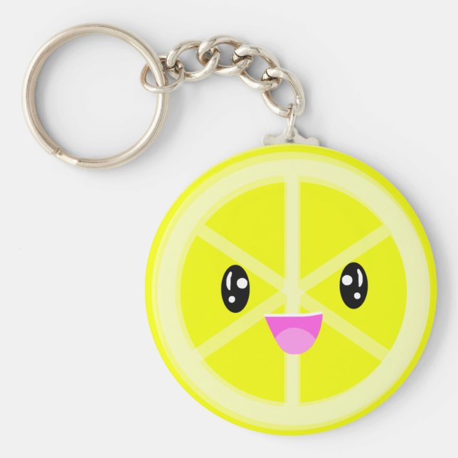 Cute Kawaii Lemon Nyckelring (Framsidan)