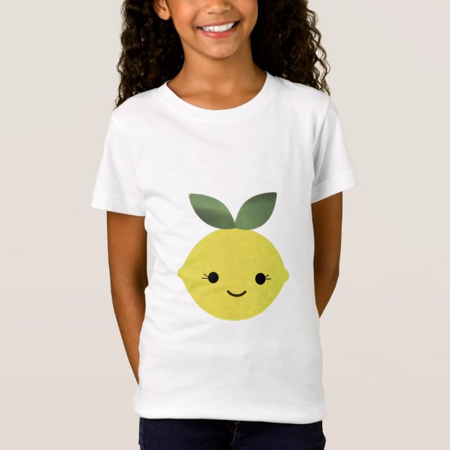 Cute Kawaii Lemon T Shirt (Framsida)