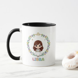Cute Kawaii Libra Zodiac Sign Mugg