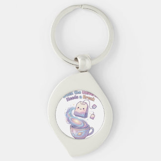 Cute Kawaii Light Bulb Keychain Swirl Silverfärgad Nyckelring