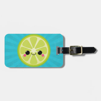 Cute Kawaii Lime Bagagebricka