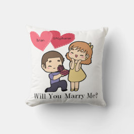 Cute Kawaii lite Giftermål Frieri Kudde