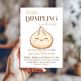 Cute Kawaii Little Dumpling Baby Shower Inbjudningar