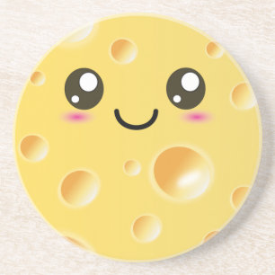 Cute Kawaii Lycklig Cheese Underlägg