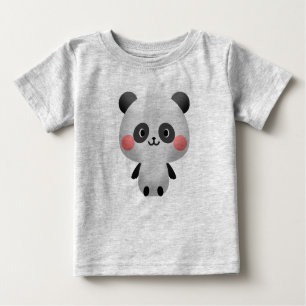 Cute Kawaii Lycklig Panda T Shirt