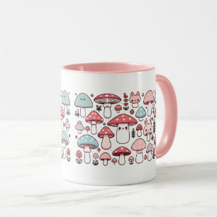 Cute Kawaii Mushroom Mugg